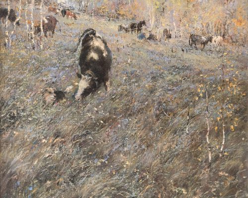 Акинин Василий «Крестьянское лето». Холст, масло, 70х50см,