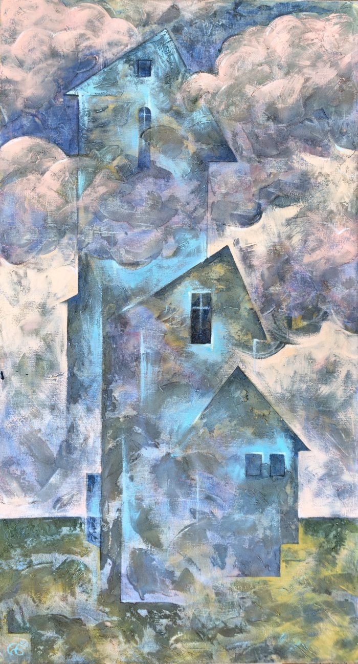 Березин Андрей «Стеклянный дом» холст, масло, 110х60см, 2008г.