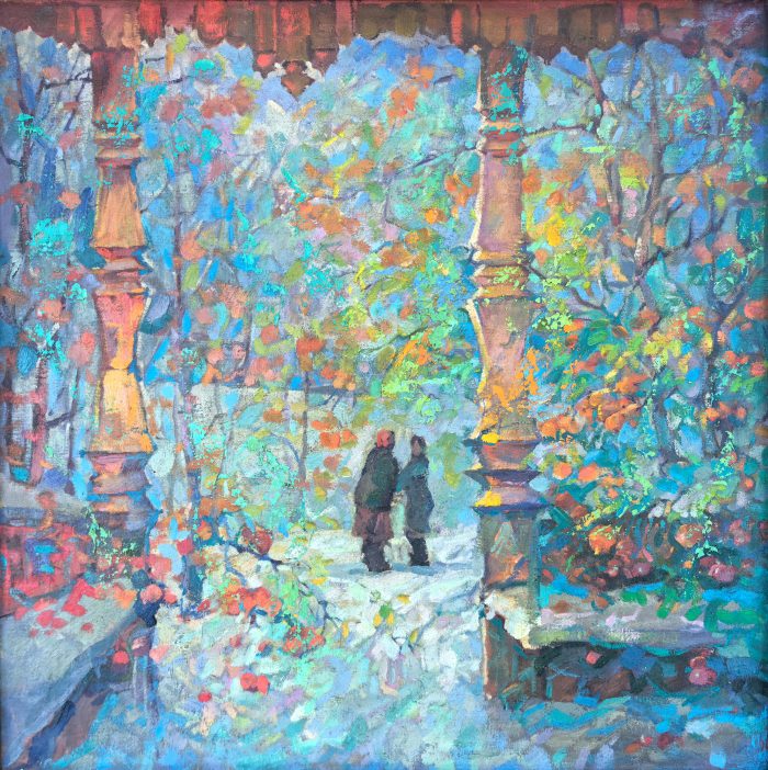 Бузеров В.Н. «Соперница» Холст, масло, 70х70см, 2002г.